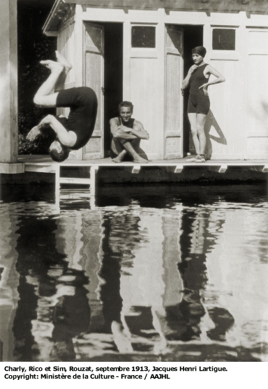 Charly, Rico et Sim, Rouzat, septembre 1913.